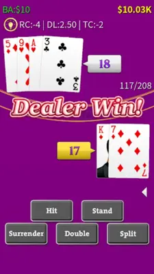 KK Blackjack android App screenshot 0